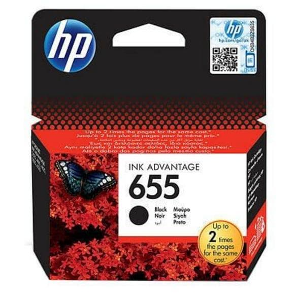HP 655 svart bläckpatron CZ109AE