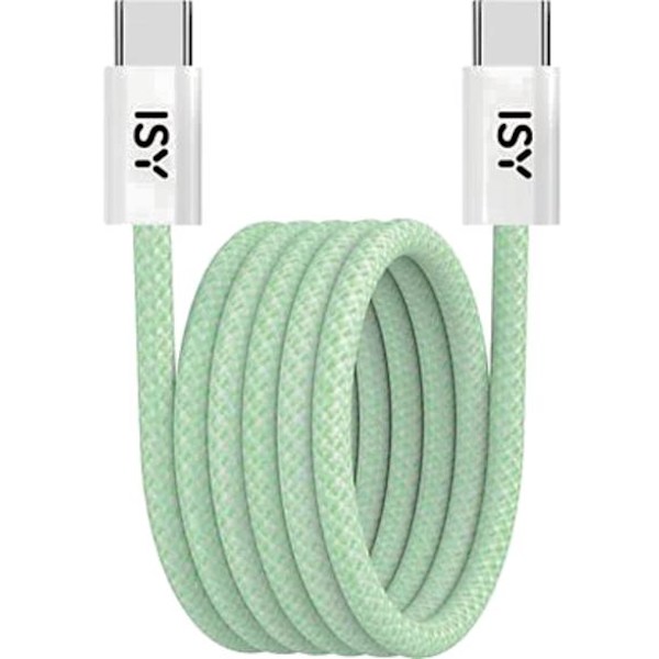 USB Typ C-kabel ISY IUC-5400-GR 1m Magnetisk Grön