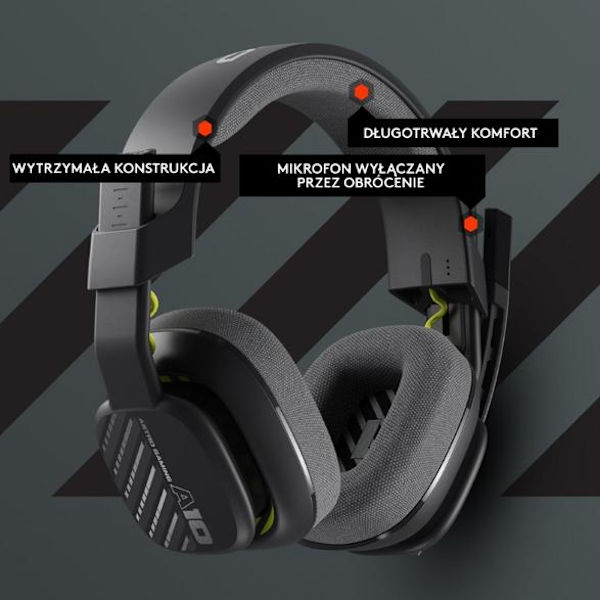 LOGITECH Astro A10 PC/PS5 Hörlurar Svarta