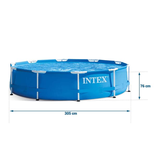 Trädgårdspool med ram 305 x 76 cm 6-i-1 INTEX 28200