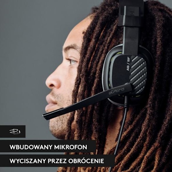 LOGITECH Astro A10 PC/PS5 Hörlurar Svarta