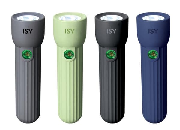 ISY IFL-400 Ficklampa Grå, Grön, Svart, Blå