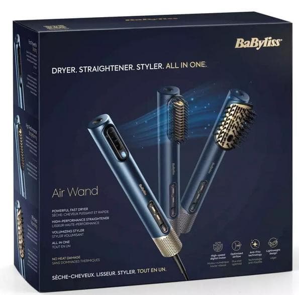 BABYLISS AS6550E Multistyler Air Wand Marinblå Hårtork