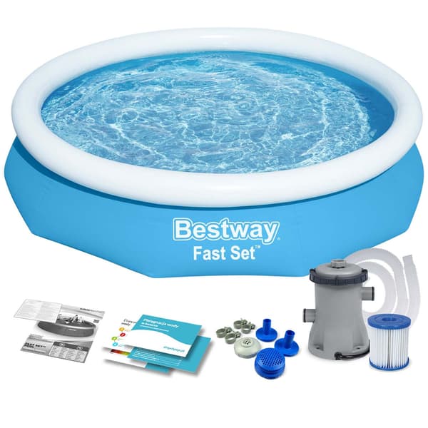 Bestway 57450 9-i-1 trädgårdspool 244 x 61 cm