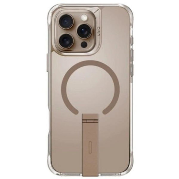 UNIQ Eleva med Vertica-stativ Apple iPhone 16 Pro Max-skal guld