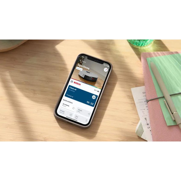 BOSCH BCRC1W Vit dammsugare och mopprobot