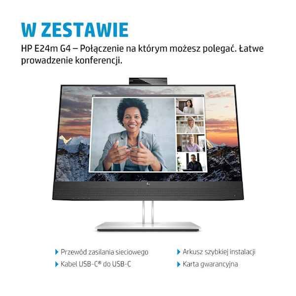 Monitor HP LED 23,8” E24M G4 (40Z32AA)