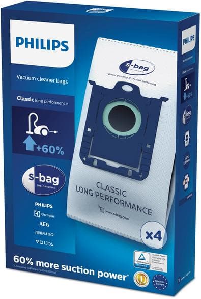 PHILIPS s-bag Classic Long Performance FC8021/03 dammsugarpåsar