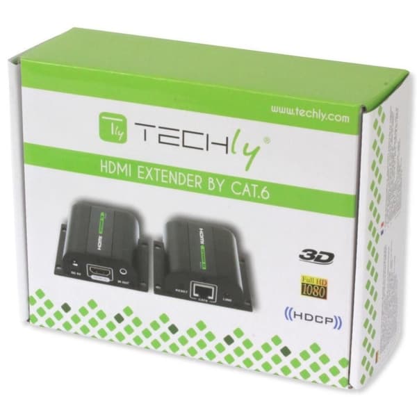 TECHLY EXTENDER HDMI HD 3D 60M PO RJ45 PILOT IR