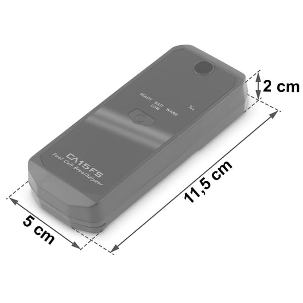 Alkomat elektrochemiczny CA 15FS + ustniki