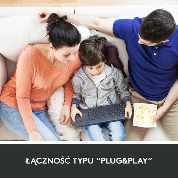 LOGITECH Trådlöst pektangentbord K400 Plus Svart 920-007145