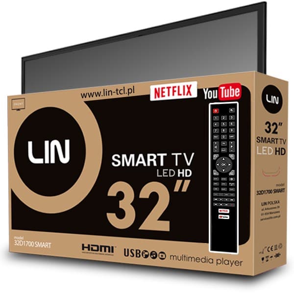 TV 32 LIN 32D1700 SMART HD Ready DVB-T2