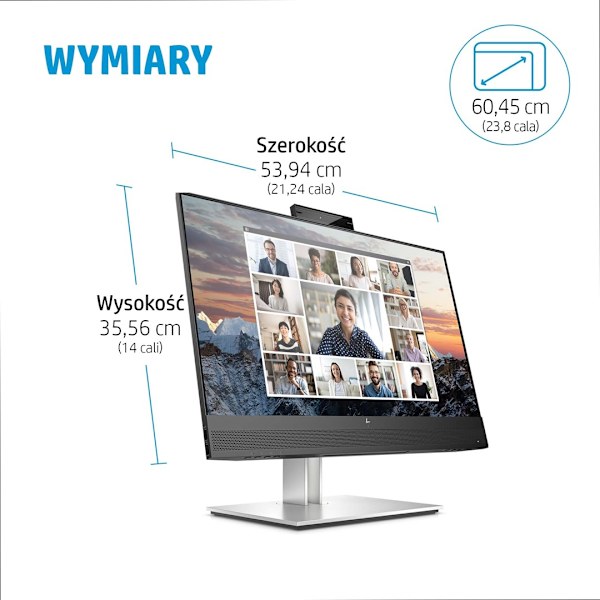 Monitor HP LED 23,8” E24M G4 (40Z32AA)