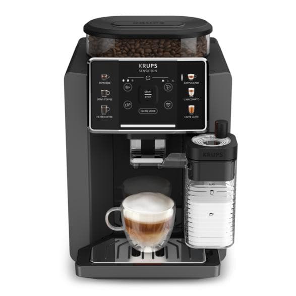 KRUPS Sensation Milk EA912HF0 Kaffebryggare Grå-Svart