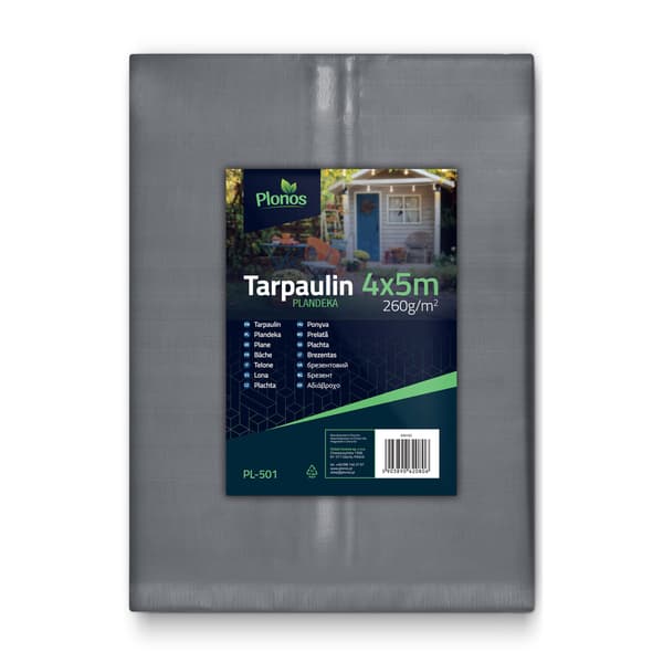 Plandeka 500 x 400 cm 260 g/m2 Plonos PL-501