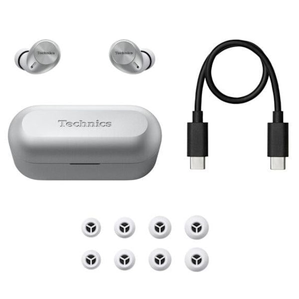 TECHNICS EAH-AZ40M2-ES Trådlösa Hörlurar Silver