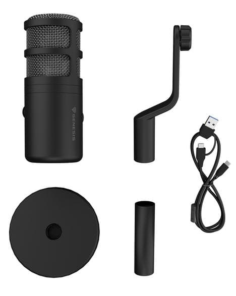 GENESIS Radium 350D svart datormikrofon