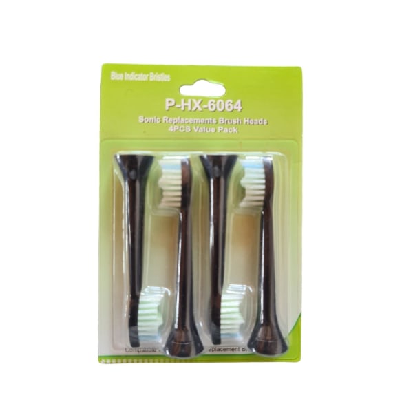 4-Pack Philips-Sonicare Diamondclean-kompatible tandbørstehoveder Black