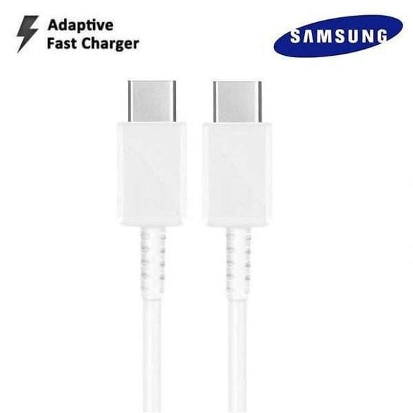 1m till Samsung Galaxy S22/S21/S20 USBC To USBC Kabel Vit 8ad7