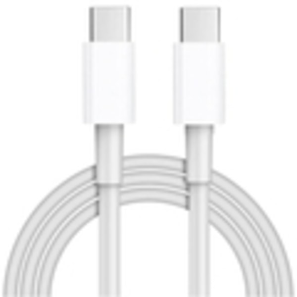 iPhone 15 Snabbladdningskabel – USB-C till USB-C Laddnings- och Synkkabel vit Black