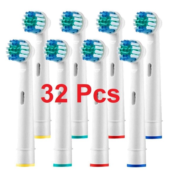 32-pak kompatible tandbørstehoveder