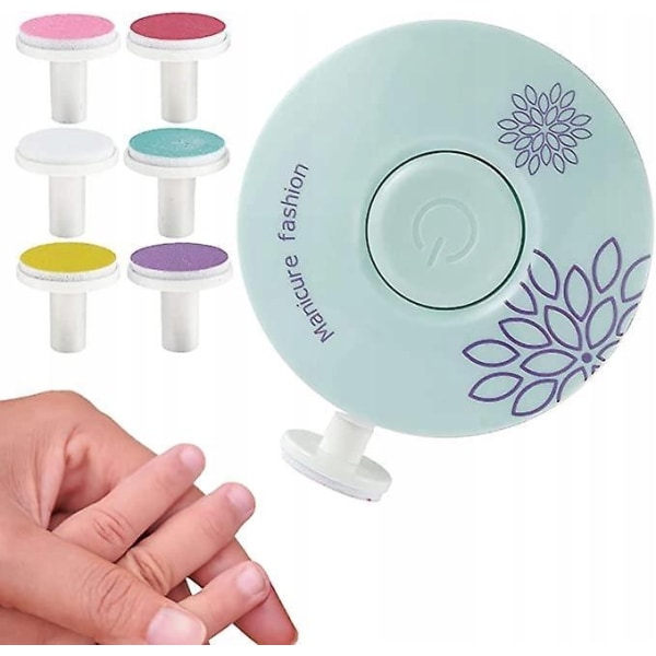 Baby / voksen negletrimmer - neglefil sæt med 6 udskiftningspuder MultiColor 1 Pcs