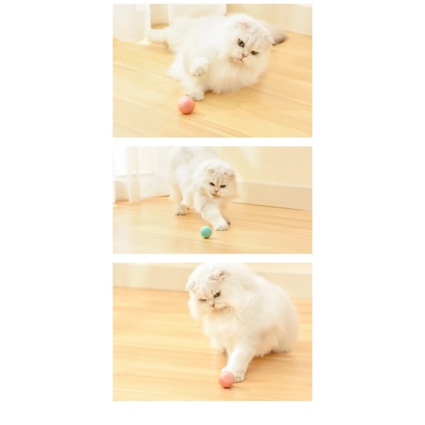 Cat Toy - Aktivering av rörlig boll / Boltrörelser för katt Pink
