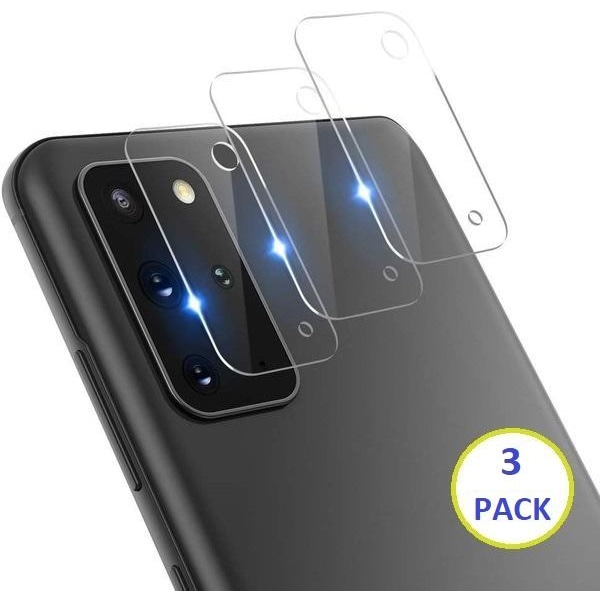 3-PACK Samsung Galaxy S20 Plus Bak kamera Skärmskydd Transparent