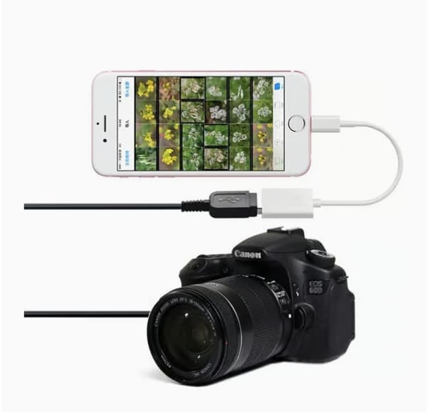 Lightning-til-USB-adapter – Kompatibel med iPhone/iPad – OTG