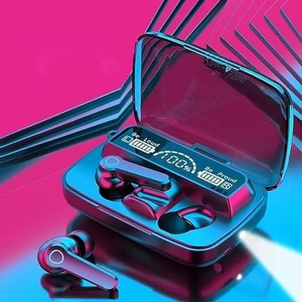 In-ear hörlurar alla Samsung Android Iphone trådlösa hörlurar Black