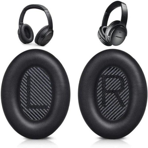 Bose Hörlurar kompatibla Öronkuddar QC35/QC25/QC15/AE2 Black