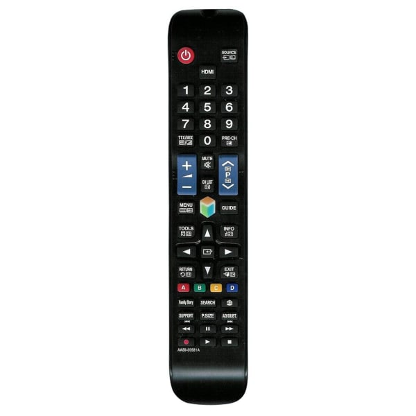 Universell fjärrkontroll ersätter Samsung smart TV Svart