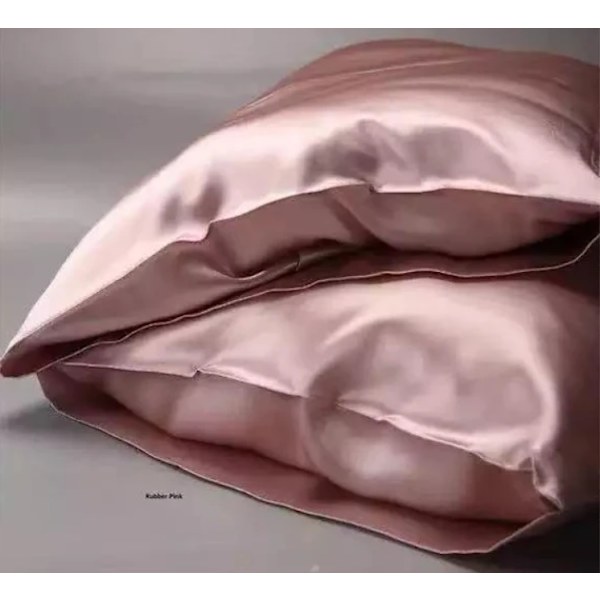 2-pack – Satinörngott – Kuddfodral – 50 × 66 cm –Vit
