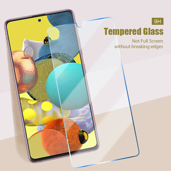 3 i 1 Samsung Galaxy A52 herdat glas + kamerabeskyttelse Transparent