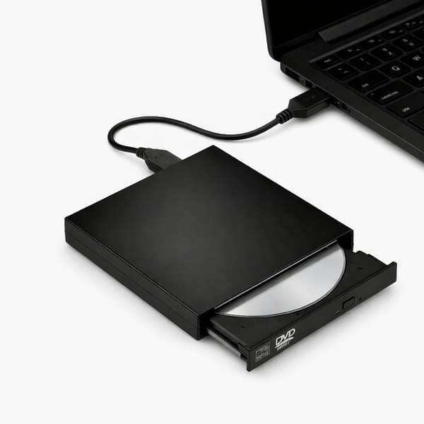 Extern DVD/CD-brännare USB 2.0 Slim för dator