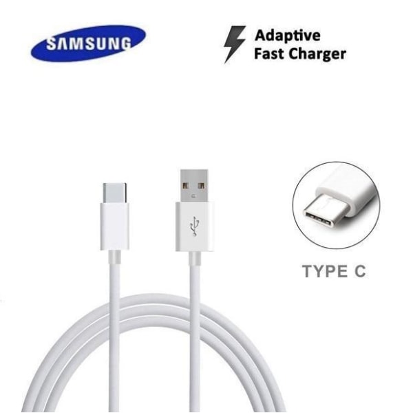 Orignal Samsung Extra Lång 1.2m USB-C Kabel Vit Vit