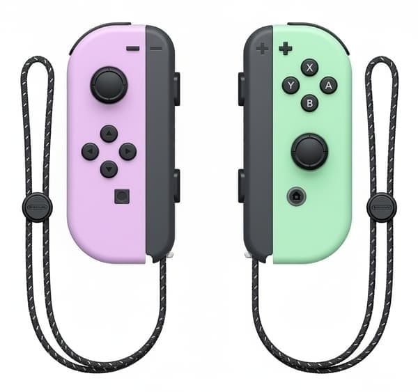 Handkontroll LED – Kompatibel med Nintendo Switch / Switch OLED Purple Green