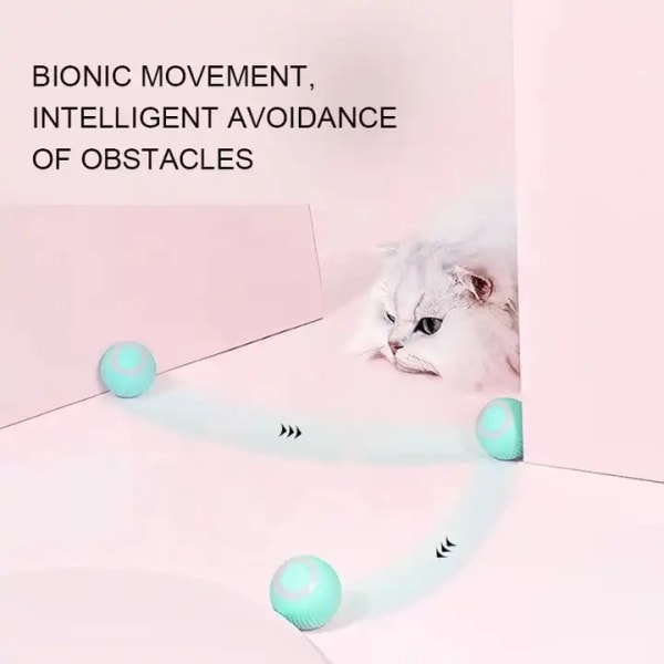 Kattelegetøj - Aktivering af bevægelige bolde / Boltbevægelser til kat Blue