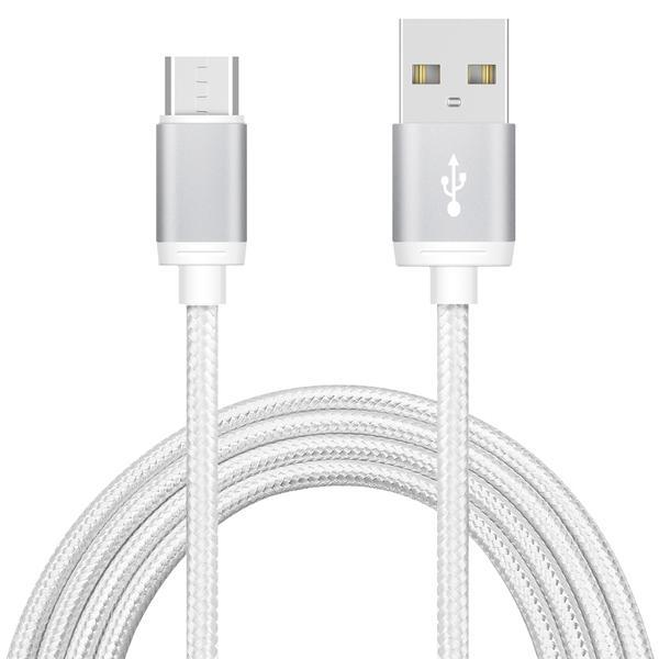 1M Hög kvalitets USB-C Snabbladdning Kabel laddare Type-C Silver