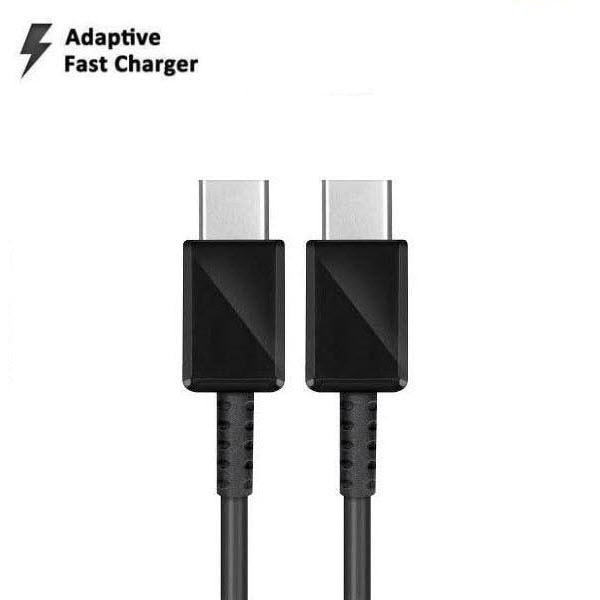 1m till Samsung Galaxy S22/S21/S20 USB-C To USB-C Kabel Svart