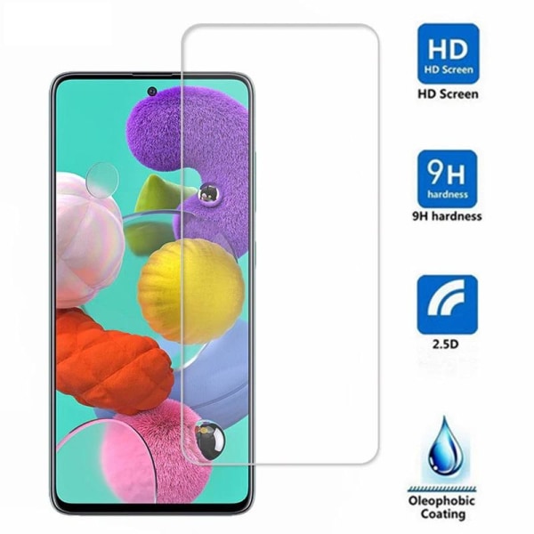 2 Pack Samsung Galaxy A51 Härdat glas 3D Skärmskydd HD Transparent