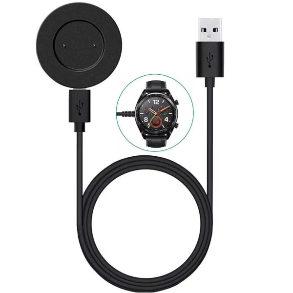 Oplader til Huawei Watch GT / Honor and Magic Watch Black