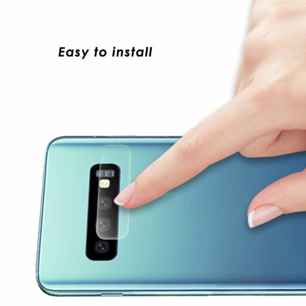 2 Pack Samsung Galaxy S10 Bak kamera Skärmskydd Härdat glas Transparent