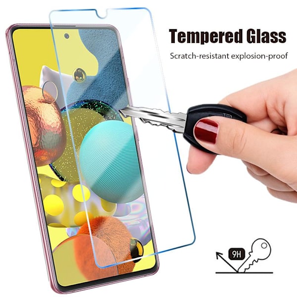 3 i 1 Samsung Galaxy A52 herdat glas + kamerabeskyttelse Transparent