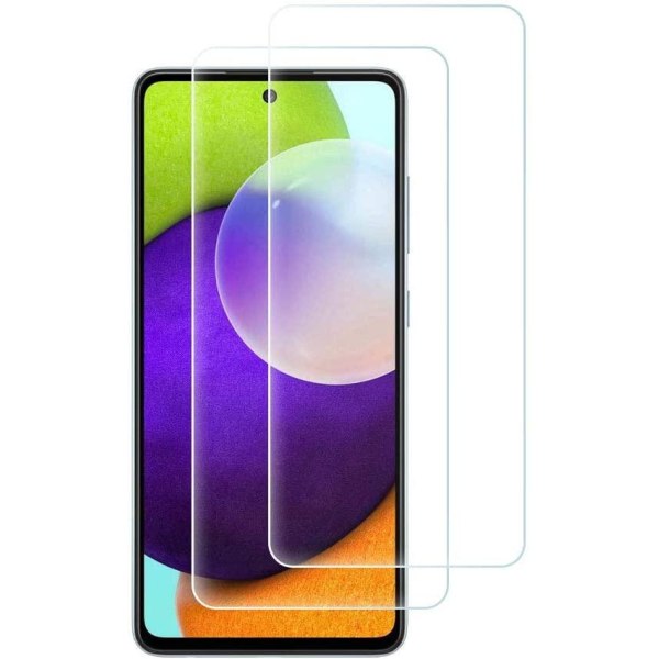 2 Pack Samsung Galaxy A52 Härdat glas 3D Skärmskydd HD Transparent