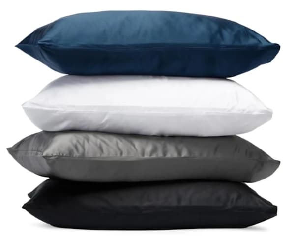 2-pack – Satinörngott – Kuddfodral – 50 × 66 cm –Vit