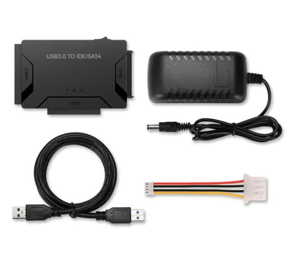 USB IDE-adapter – USB 3.0 till SATA/IDE för hårddisk – Kombinationsadapter