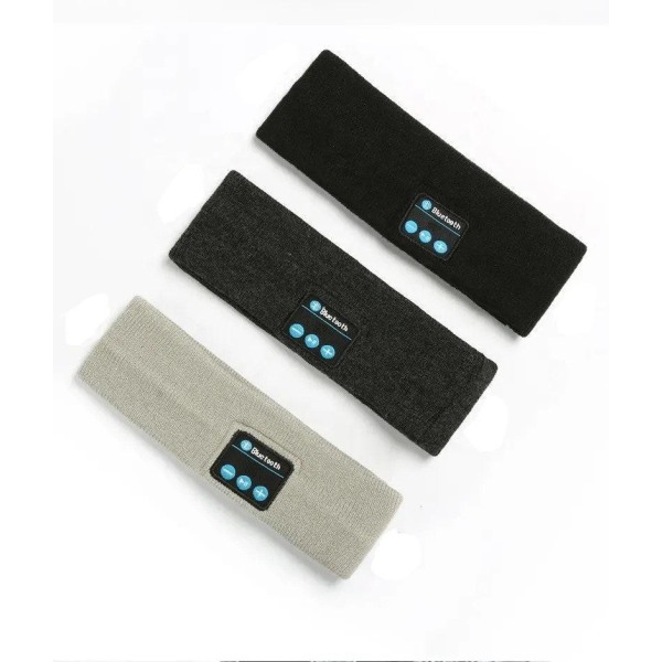 Pannband - Sömnhörlurar - Bluetooth med mikrofon Mörkgrå