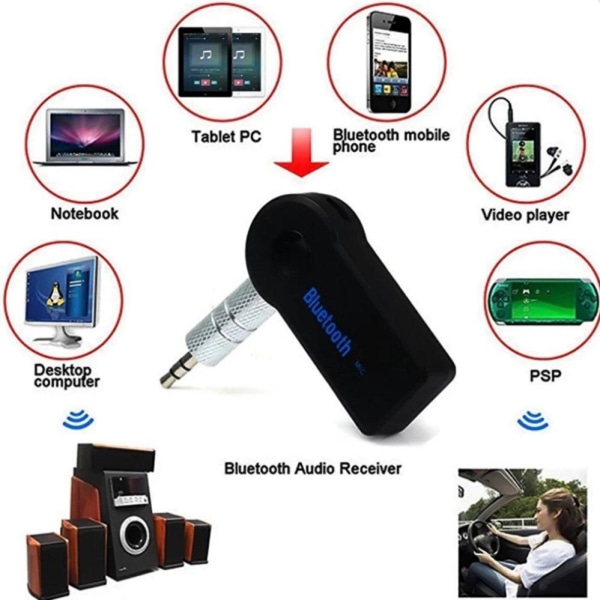 Bluetooth Ljudmottagare - Bluetooth Audio Receiver Svart