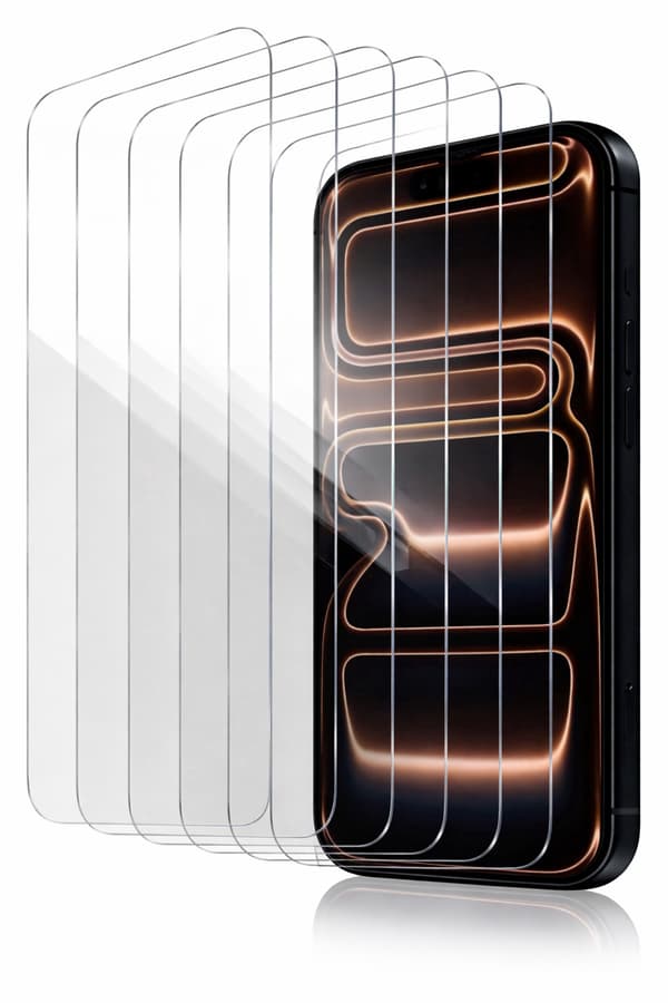 6-pack Skärmskydd i Härdat Glas – iPhone 14 Pro Max (Heltäckande & Transparent)
